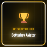 Betturkey Aviator oyununun başlangıç ekranı ve uçak animasyonu.